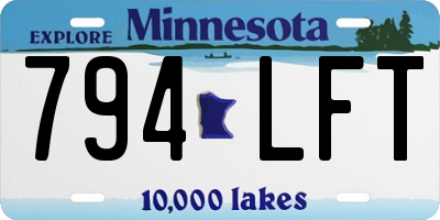 MN license plate 794LFT