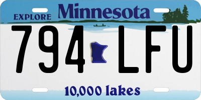 MN license plate 794LFU