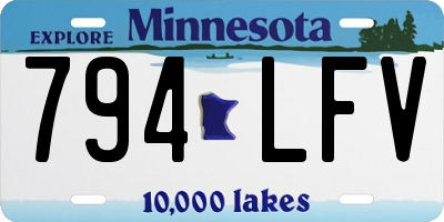 MN license plate 794LFV