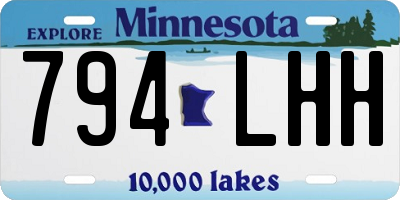 MN license plate 794LHH