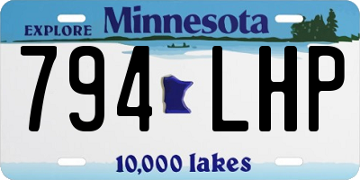 MN license plate 794LHP