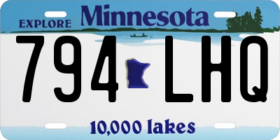 MN license plate 794LHQ