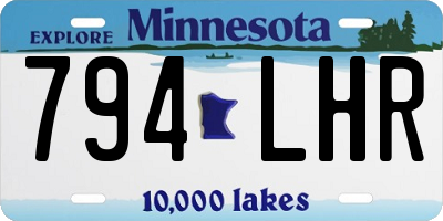 MN license plate 794LHR