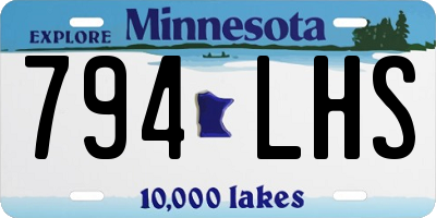 MN license plate 794LHS
