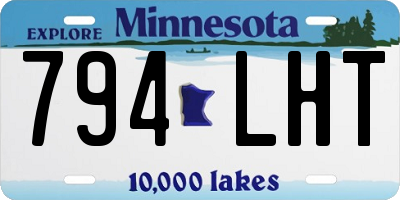MN license plate 794LHT