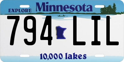MN license plate 794LIL