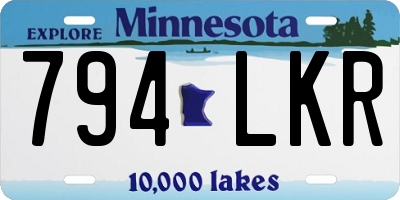 MN license plate 794LKR