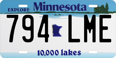 MN license plate 794LME