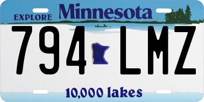 MN license plate 794LMZ