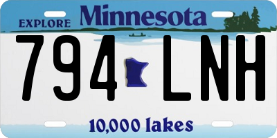MN license plate 794LNH