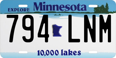 MN license plate 794LNM