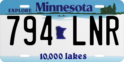 MN license plate 794LNR