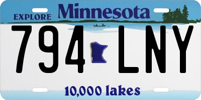 MN license plate 794LNY
