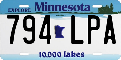 MN license plate 794LPA
