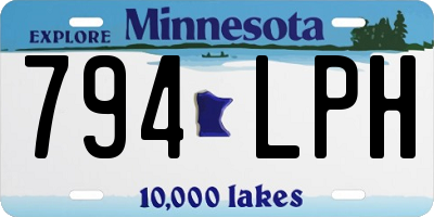 MN license plate 794LPH