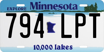 MN license plate 794LPT