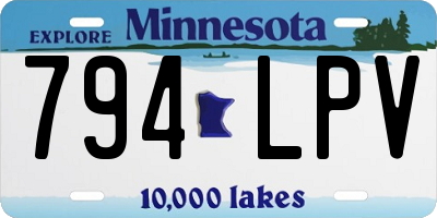 MN license plate 794LPV