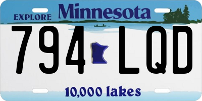 MN license plate 794LQD