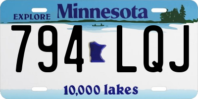 MN license plate 794LQJ