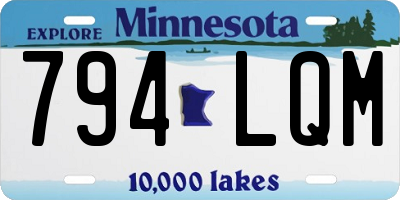 MN license plate 794LQM