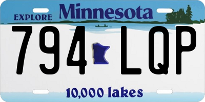 MN license plate 794LQP