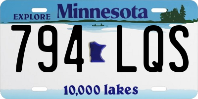 MN license plate 794LQS