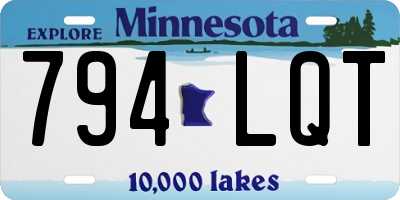 MN license plate 794LQT