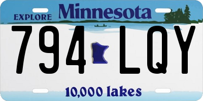 MN license plate 794LQY