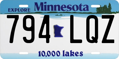 MN license plate 794LQZ