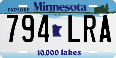 MN license plate 794LRA