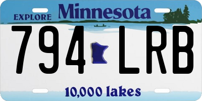 MN license plate 794LRB