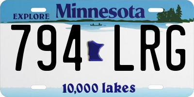 MN license plate 794LRG