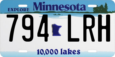 MN license plate 794LRH
