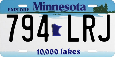 MN license plate 794LRJ