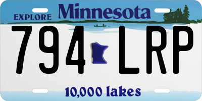 MN license plate 794LRP