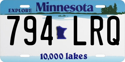MN license plate 794LRQ