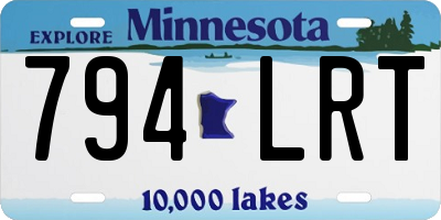 MN license plate 794LRT