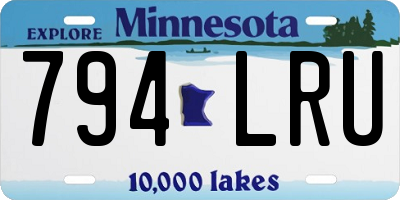 MN license plate 794LRU