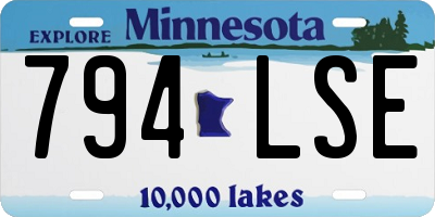 MN license plate 794LSE