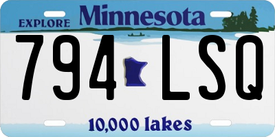 MN license plate 794LSQ