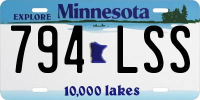 MN license plate 794LSS