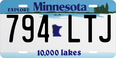 MN license plate 794LTJ