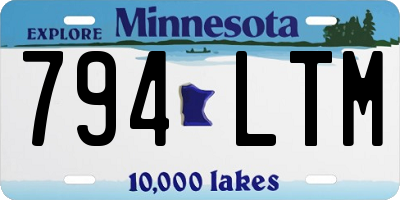 MN license plate 794LTM