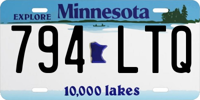 MN license plate 794LTQ