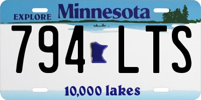 MN license plate 794LTS