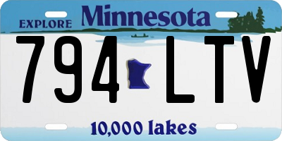 MN license plate 794LTV