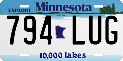 MN license plate 794LUG