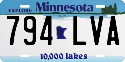 MN license plate 794LVA