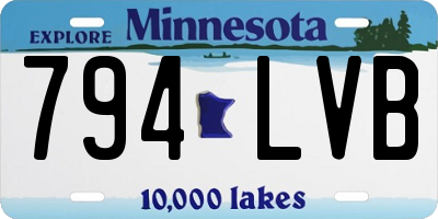 MN license plate 794LVB