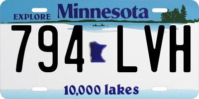 MN license plate 794LVH